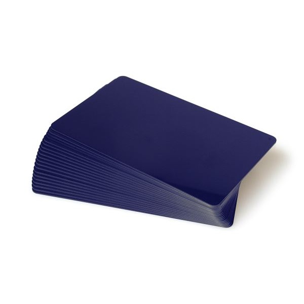 Bilde av Blank dark blue cards - CR80 (BLUE CORE). 70102137 (DE,SE,NO,FI,RO,PL)