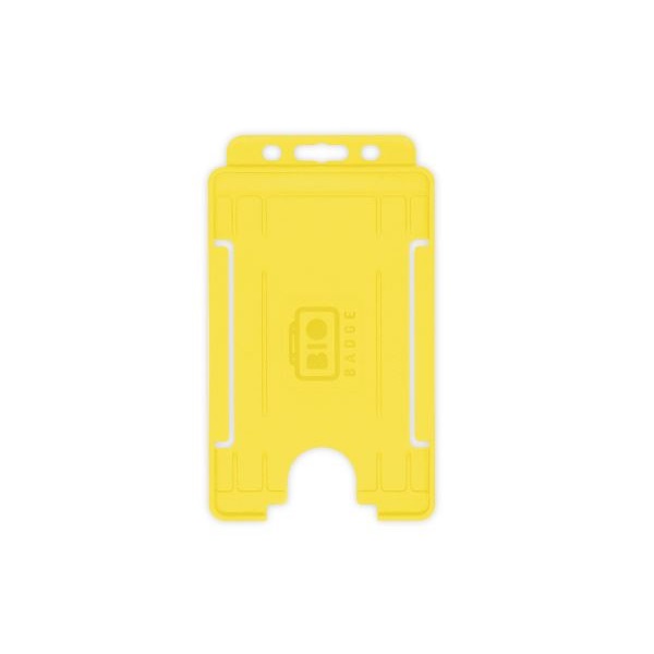 Bilde av Bio badge Cardholder/carrying face open plastic yellow (vertical/portrait). 60270477 (DE,SE,NO,FI,RO,PL)