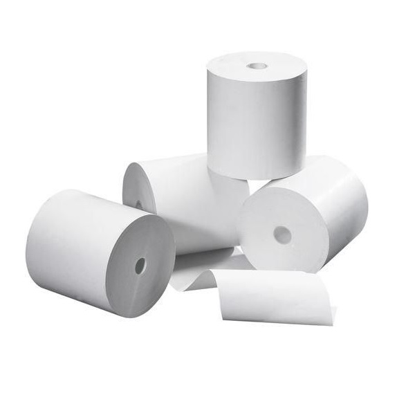 Billede af Kvittering Papir Termisk 80x50 Core 12 - 28M 55gr BP-A Gratis 50 stk/kasse. BIX80X50